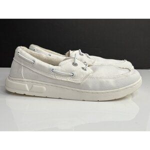 Vionic Beach Skipper Men's 9.5 Slip-On Canvas Casual Shoes White Cruise